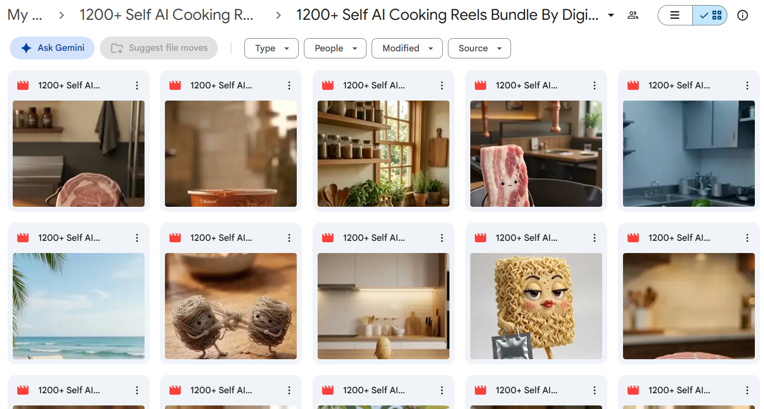 1200+ Self AI Cooking Reels Bundle — photo 3