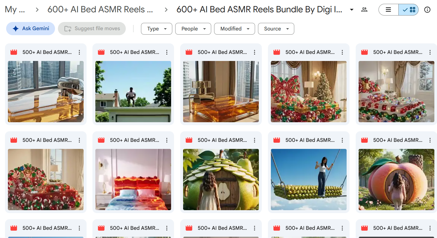 600+ AI Bed ASMR Reels Bundle — photo 3